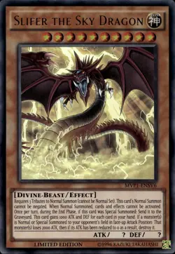 Slifer the Sky Dragon Ltd Ed Ultra Rare MVP1-ENSV6 Yu-Gi-Oh! - Image 1