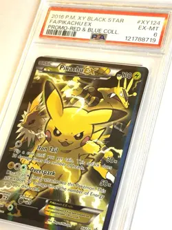 ⚡ Pikachu-EX XY124 Black Star Promo - PSA 6 EX-MT - Pokemon Card 2016 - Image 5