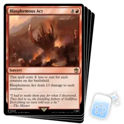 BLASPHEMOUS ACT X4 Universes Beyond: Doctor Who Magic MTG MINT CARD - Image 1