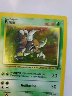 Pinsir Jungle Holo Pokemon Card Base Fossil WOTC - Image 4