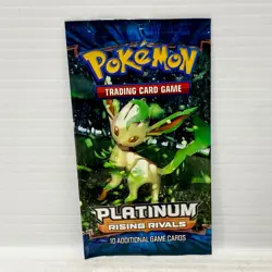 Leafeon Platinum Rising Rivals OPENED Pokemon Card Booster Pack - NO CARDS - Image 1