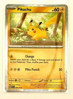 Holo Pikachu 2025 McDonalds X Pokemon Happy Meal Dragon Discovery Card - Image 1