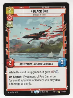 Star Wars Unlimited JTL Card #147 Black One - Image 1