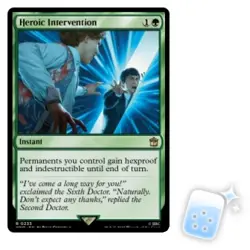 HEROIC INTERVENTION Universes Beyond: Doctor Who Magic MTG MINT CARD - Image 1