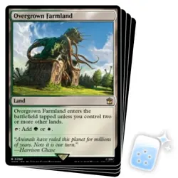 OVERGROWN FARMLAND X4 Universes Beyond: Doctor Who Magic MTG MINT CARD - Image 1