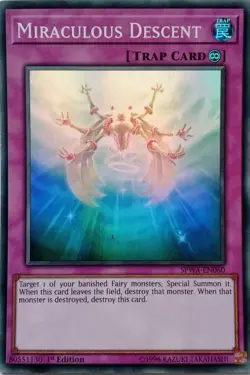 SPWA-EN060 MIRACULOUS DESCENT SUPER RARE 1ST EDITION YuGiOh CARD - Image 1