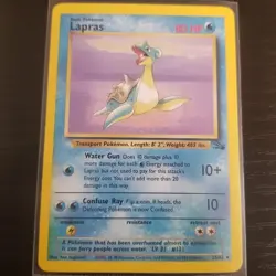 Lapras 25/62 Non Holo Rare- Lightly Played- Fossil- Vintage Pokemon Card - Image 1