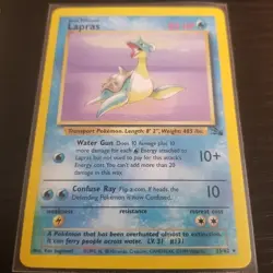 Lapras 25/62 Non Holo Rare- Lightly Played- Fossil- Vintage Pokemon Card - Image 2