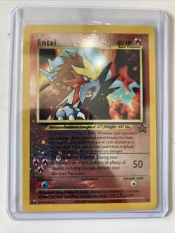 Entei - Promo - 34 Reverse Holo Pokemon Card, With Original Movie Ticket - Image 1