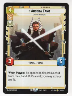 Star Wars Unlimited JTL Card #201 Ahsoka Tano - Image 1