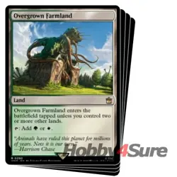 Overgrown Farmland X4 M/NM Magic: The Gathering MTG Universes Beyond: Doctor Who - Image 1