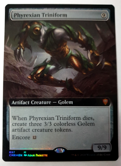 MTG: Commander Legends - Phyrexian Triniform - FOIL Extended Mythic - 697 VLP - Image 1