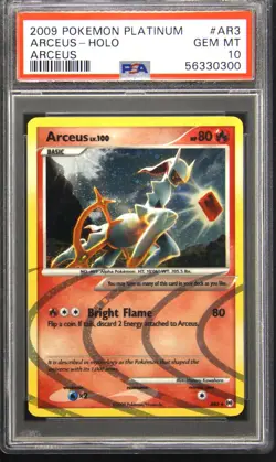 2009 POKEMON PLATINUM ARCEUS #AR3 ARCEUS-HOLO PSA 10 - Image 1