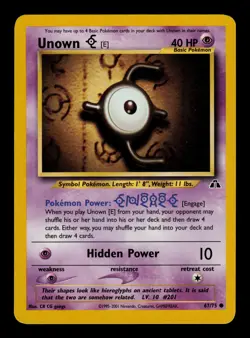 Unown [E] 67/75 - LP - Neo Discovery, WOTC Pokemon - Image 1
