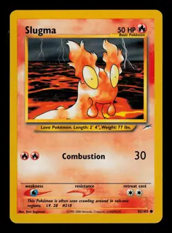 Slugma 82/105 - LP - Neo Destiny, WOTC Pokemon - Image 1