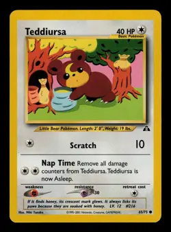 Teddiursa 65/75 - LP - Neo Discovery, WOTC Pokemon - Image 1