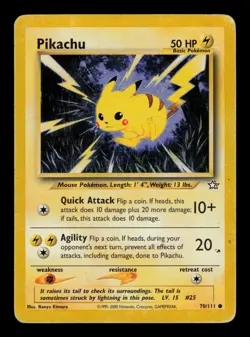 Pikachu 70/111 - MP - Neo Genesis, WOTC Pokemon - Image 1