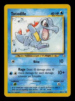 Totodile 80/111 - LP - Neo Genesis, WOTC Pokemon - Image 1
