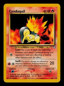 Cyndaquil 56/111 - LP - Neo Genesis, WOTC Pokemon - Image 1
