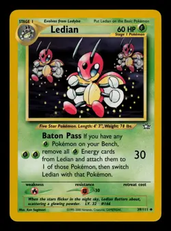 Ledian 39/111 - LP - Neo Genesis, WOTC Pokemon - Image 1