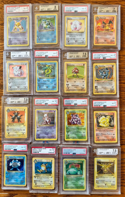 Pokemon Base Set SHADOWLESS Complete holos 1-16 BGS/PSA 8 Charizard NM-MT - Image 1