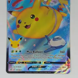 Flying Pikachu VMAX 007/025 Celebrations Collection 25th Anniversary Pokemon TCG - Image 3