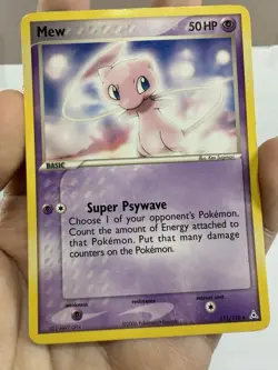 Pokemon Mew 111/110 Non Holo Rare DVD Promo *Damaged* - Image 4