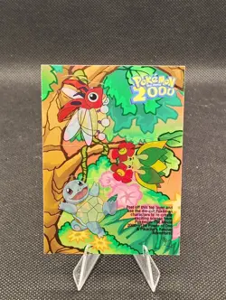 TOPPS Pokemon the Movie 2000 Sticker Card (Squirtle/Ledyba/Bellossom) 7 of 10 - Image 1