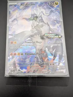 N's Reshiram Journey Together Stamped 167/159 Sealed Pokemon TCG Card - Image 4