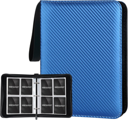 4 Pocket Card Binder, Premium Zip Trading Card Binder, 400 Double Sided Pocket P - Image 1