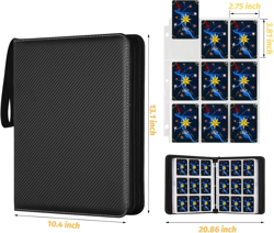 Trading Card Binder, 900 Pockets Card Binder, 9-Poccket Sided Pocket Sports Card - Image 4
