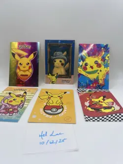 Electric Pikachu Card Database Cracked Ice (Lot of 6) Pikachu Grey Felt HAT - Image 1