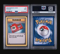 POKEDEX TRAINER 87/102 - BASE SET 1999 POKEMON CARD - FRESH SLAB - PSA 9 MINT - Image 4