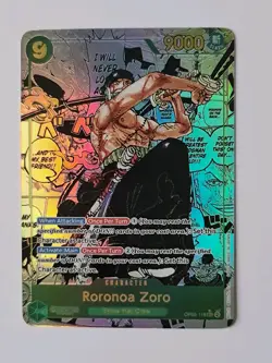 Roronoa Zoro OP06-118 Manga Parallel (SEC) Wings of Captain ONE PIECE Card Japan - Image 1