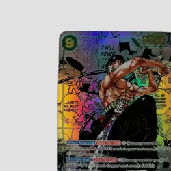 Roronoa Zoro OP06-118 Manga Parallel (SEC) Wings of Captain ONE PIECE Card Japan - Image 2