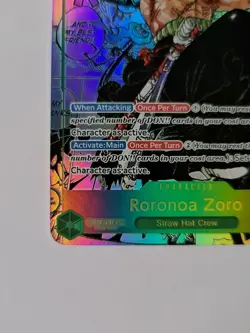 Roronoa Zoro OP06-118 Manga Parallel (SEC) Wings of Captain ONE PIECE Card Japan - Image 3