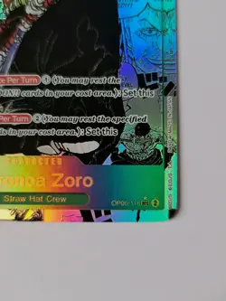 Roronoa Zoro OP06-118 Manga Parallel (SEC) Wings of Captain ONE PIECE Card Japan - Image 4