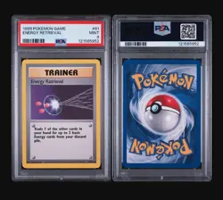 ENERGY RETRIEVAL 90/102 - BASE SET 1999 POKEMON CARD - FRESH SLAB - PSA 9 MINT - Image 4