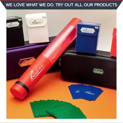 Red XL Orion TCG Mat Tube Case MtG Waterproof Zipper See-Through Window - Image 5