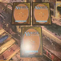 3x Kjeldoran Outpost Alliances LP/MP set - classic white soldier land Mtg - Image 2