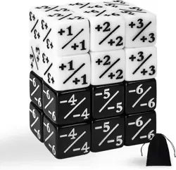 24 Pieces MTG Dice Counters Token Dice, Magic The Gathering Glitter Sparkle... - Image 1