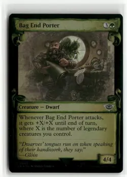 Bag End Porter Showcase Scrolls FOIL The Lord of the Rings MTG NM - Image 1