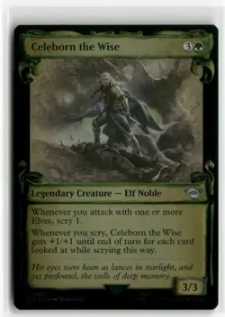 Celeborn the Wise Showcase Scrolls FOIL The Lord of the Rings MTG NM - Image 1
