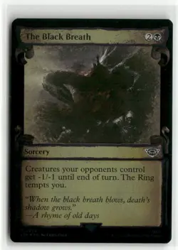 The Black Breath Showcase Scrolls FOIL The Lord of the Rings MTG NM - Image 1