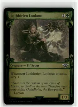 Lothlorien Lookout Showcase Scrolls FOIL The Lord of the Rings MTG NM - Image 1