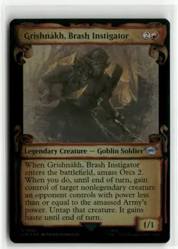 Grishnakh, Brash Instigator Showcase Scrolls FOIL The Lord of the Rings MTG NM - Image 1