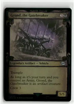 Grond, the Gatebreaker Showcase Scrolls FOIL The Lord of the Rings MTG NM - Image 1