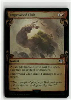 Improvised Club Showcase Scrolls FOIL The Lord of the Rings MTG NM - Image 1