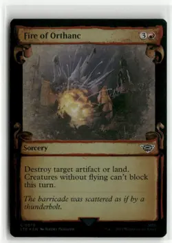 Fire of Orthanc Showcase Scrolls FOIL The Lord of the Rings MTG NM - Image 1