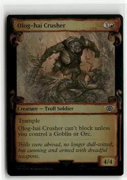 Olog-Hai Crusher Showcase Scrolls FOIL The Lord of the Rings MTG NM - Image 1